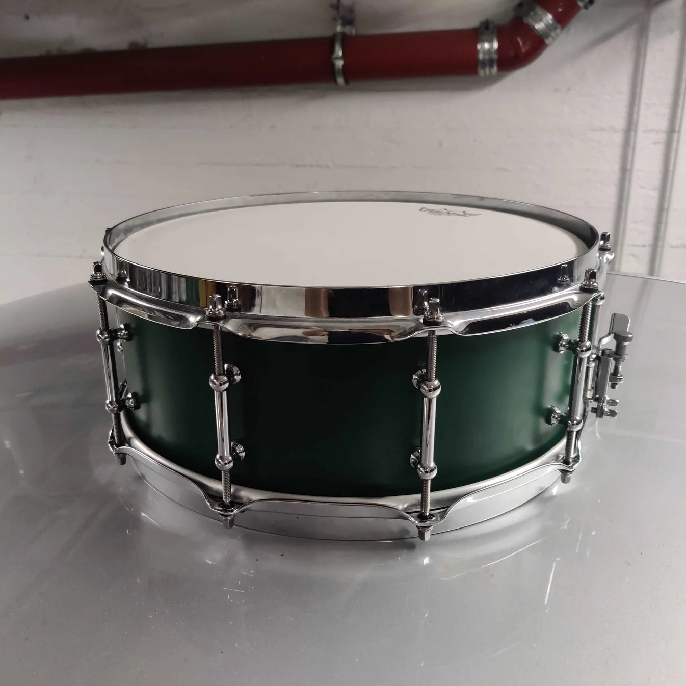Porthan Solid Maple 14x5.5 Green Lacquer - Aron Soitin