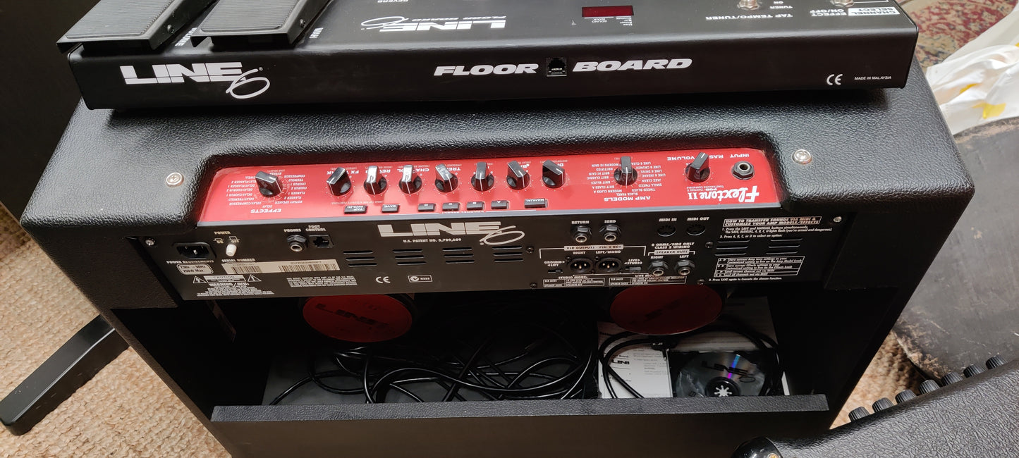 Line 6 Flextone 2, 2 x 12", 100W with floor board (used) - Aron Soitin
