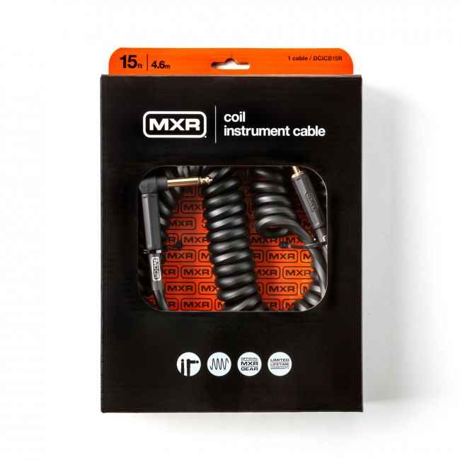 MXR Coil 3m kierre kitarajohto musta