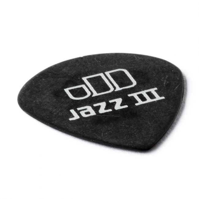 Dunlop Tortex Jazz III Pitch Black -plektrat 0.50mm, 12kpl - Aron Soitin