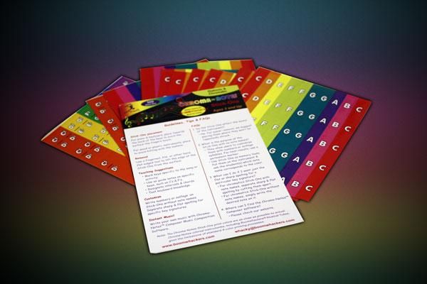 Boomwhackers Chroma Notes Stick-Ons nuottitarrat - Aron Soitin
