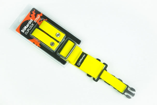 DiMarzio DD2200Y ClipLock kitarahihna keltainen - Aron Soitin