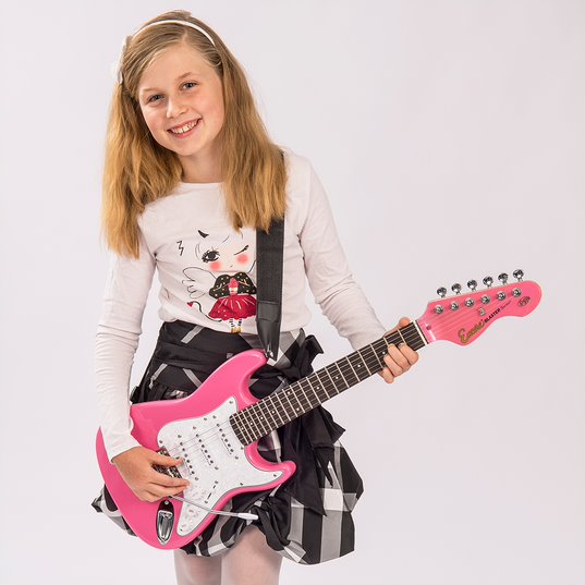 Encore EBP-E375PK 3/4 Size Electric Guitar Pack Pink - Aron Soitin
