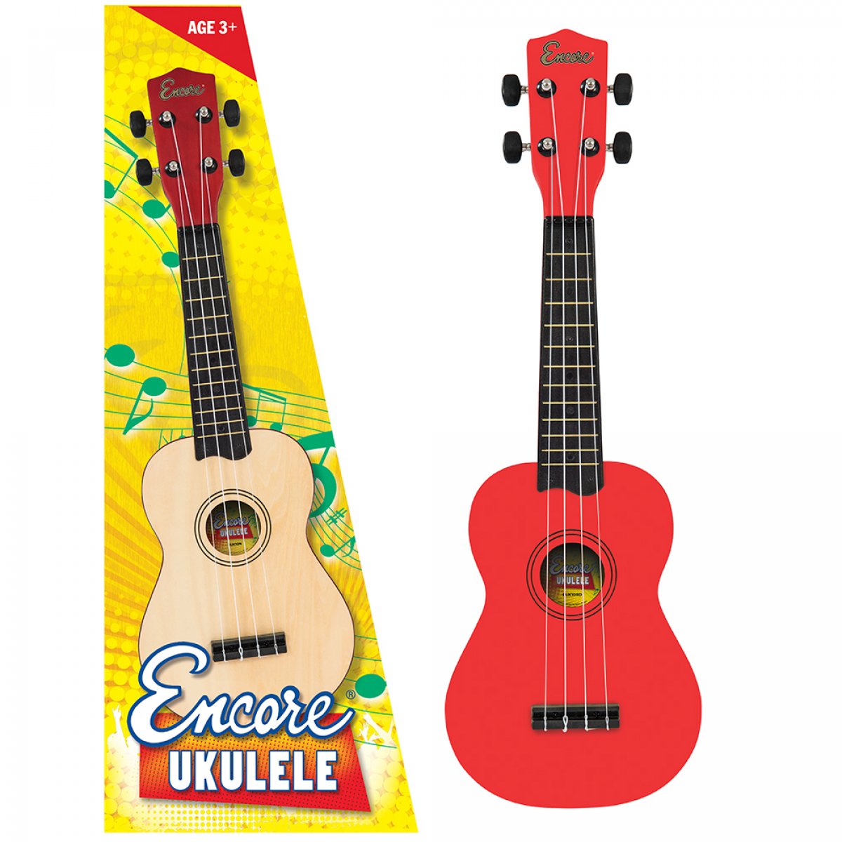 Encore EUK10RD Punainen Ukulele - Aron Soitin