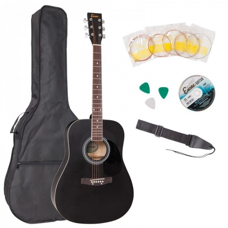 Encore EWP-100BK Dreadnought Outfit Black - Aron Soitin