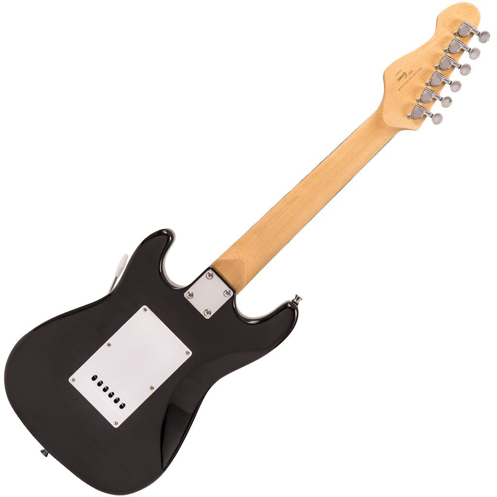 Encore EBP-E375BLK 3/4 Size Electric Guitar Pack Gloss Black - Aron Soitin