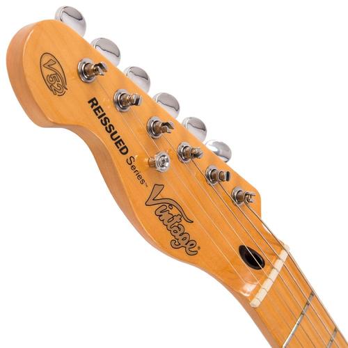 Vintage LV52BS ReIssued Electric Guitar ~ Left Hand Butterscotch - Aron Soitin
