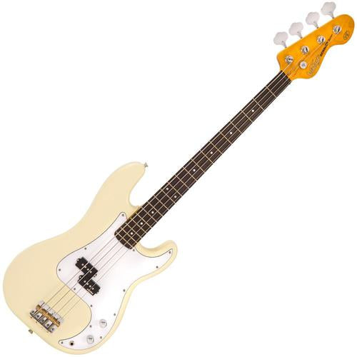 Vintage V4VW Reissued Precision Bass Vintage White - Aron Soitin