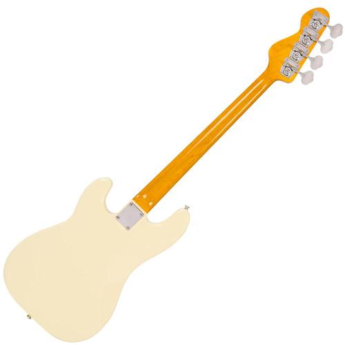 Vintage V4VW Reissued Precision Bass Vintage White - Aron Soitin
