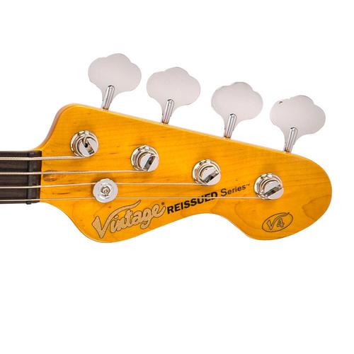 Vintage V4VW Reissued Precision Bass Vintage White - Aron Soitin