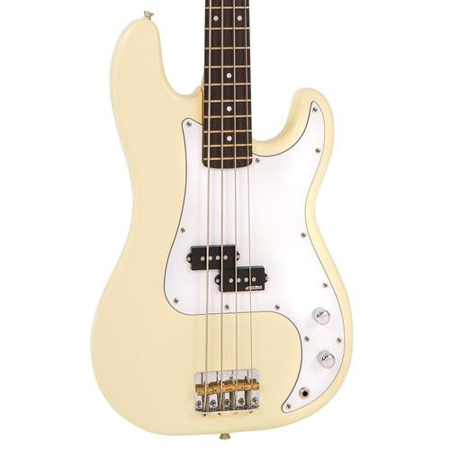 Vintage V4VW Reissued Precision Bass Vintage White - Aron Soitin