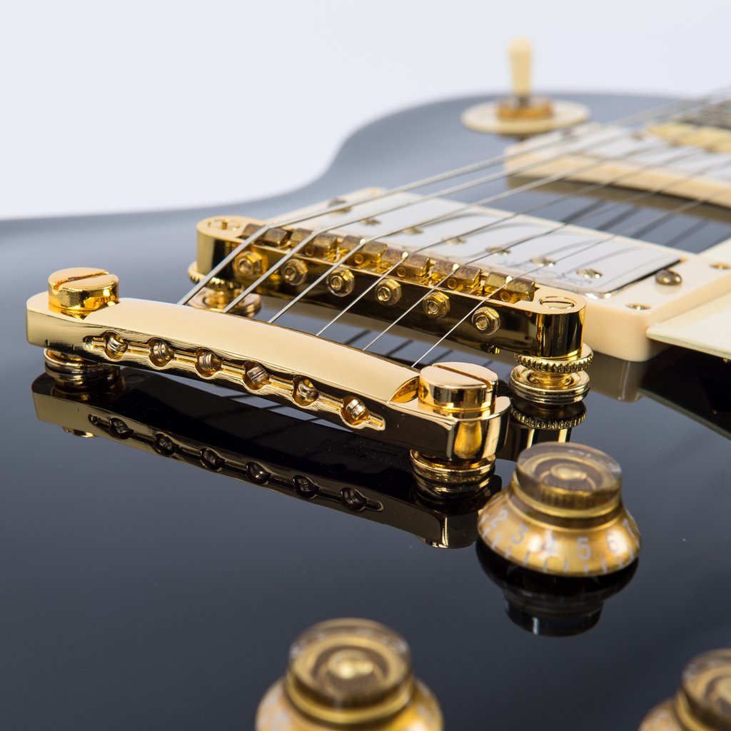 Vintage V100BB ReIssued 'Les Paul' Gloss Black sähkökitara - Aron Soitin
