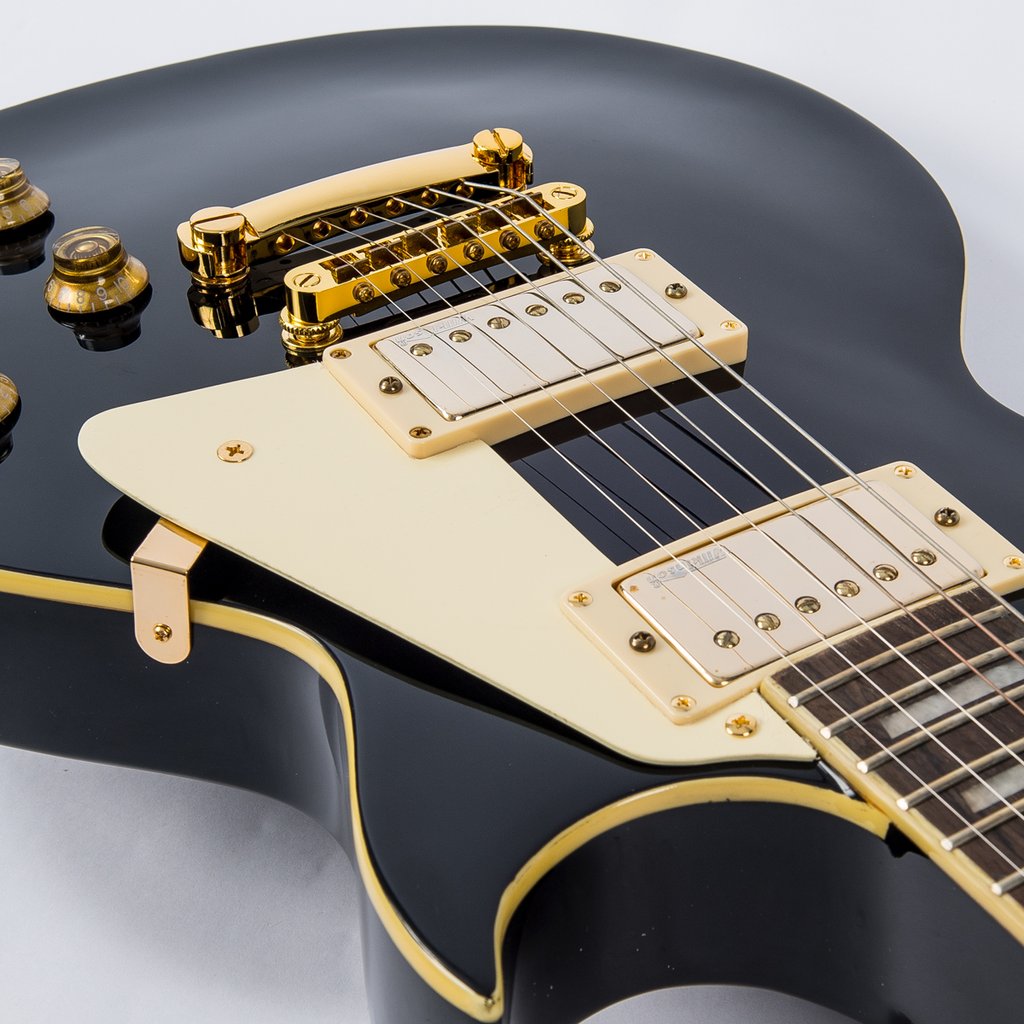Vintage V100BB ReIssued 'Les Paul' Gloss Black sähkökitara - Aron Soitin