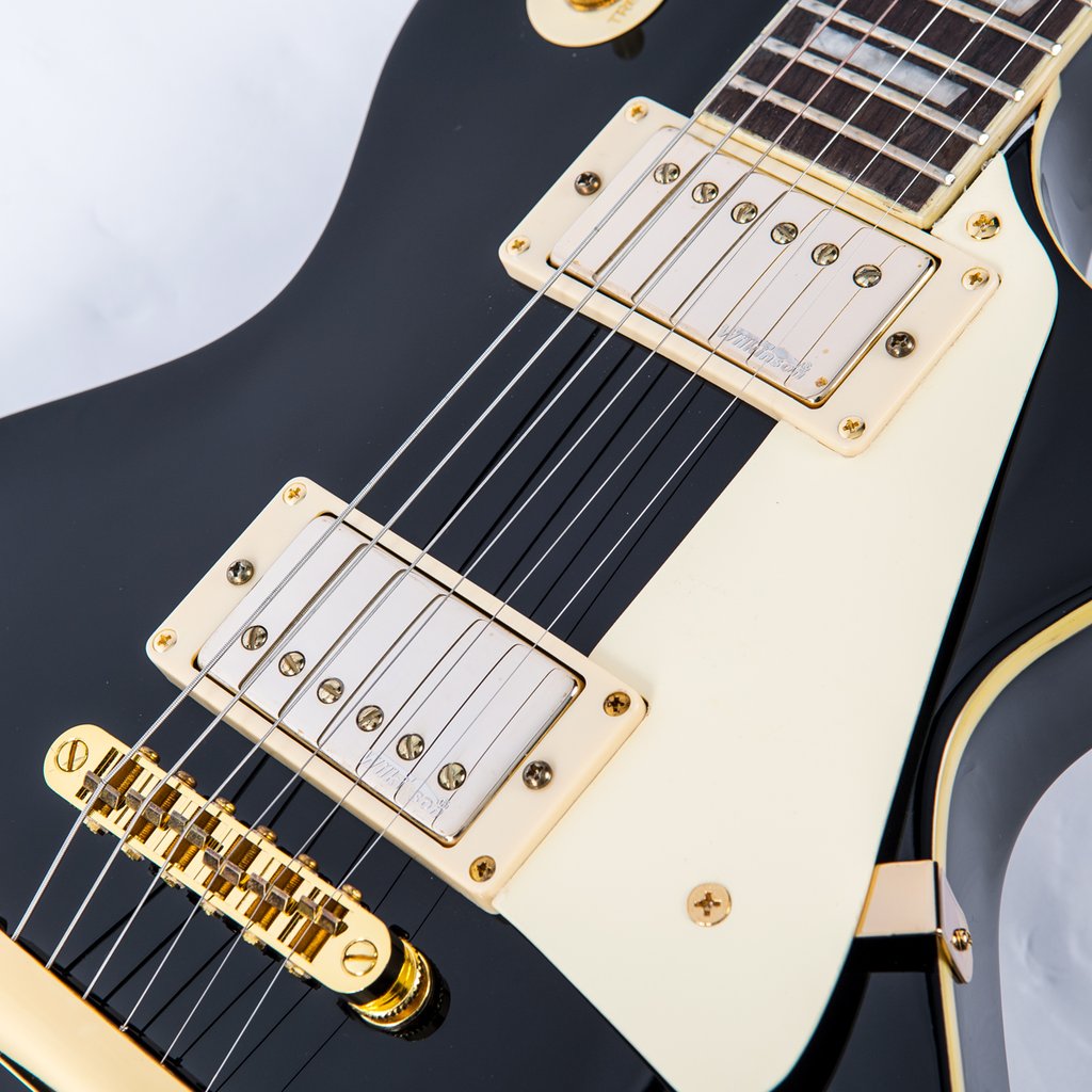 Vintage V100BB ReIssued 'Les Paul' Gloss Black sähkökitara - Aron Soitin
