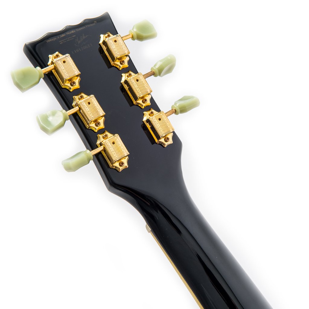 Vintage V100BB ReIssued 'Les Paul' Gloss Black sähkökitara - Aron Soitin