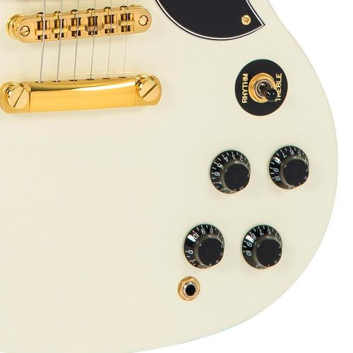 Vintage VS63VW ReIssued Electric Guitar ~ Vintage White - Aron Soitin
