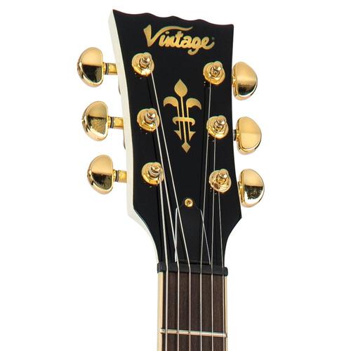 Vintage VS63VW ReIssued Electric Guitar ~ Vintage White - Aron Soitin