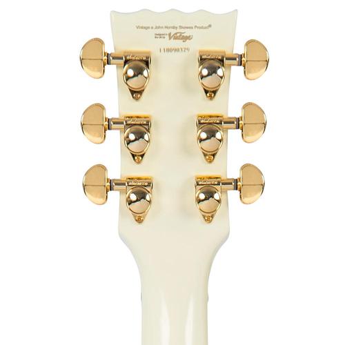 Vintage VS63VW ReIssued Electric Guitar ~ Vintage White - Aron Soitin