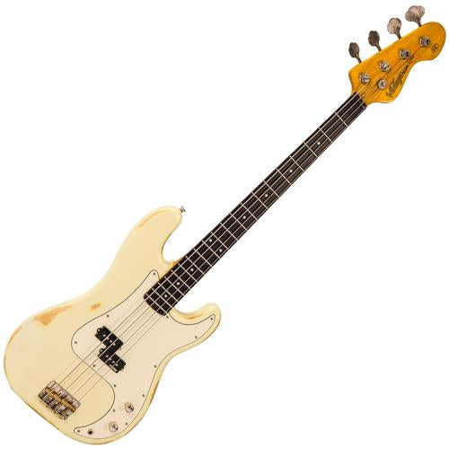 Vintage V4 ICON Bass ~ Distressed Vintage White - Aron Soitin
