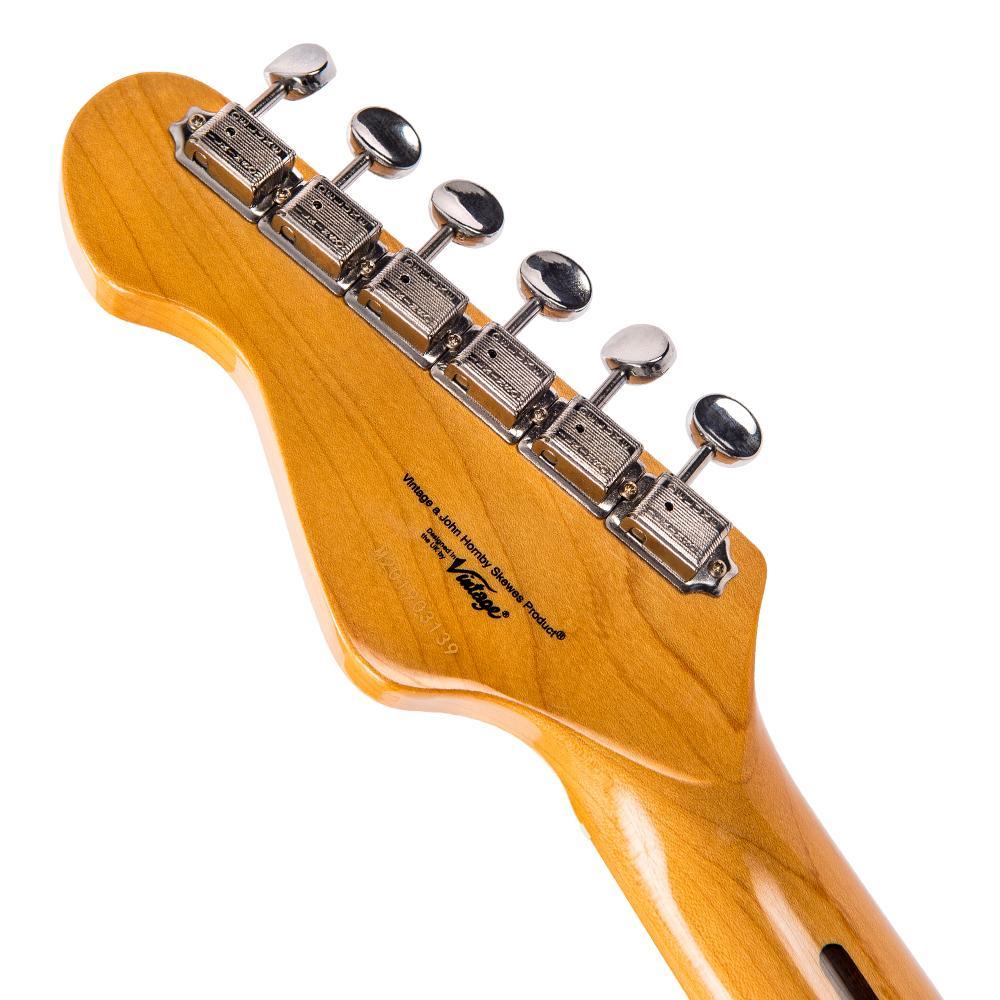 Vintage V6M ReIssued Electric Guitar ~ Natural Ash - Aron Soitin