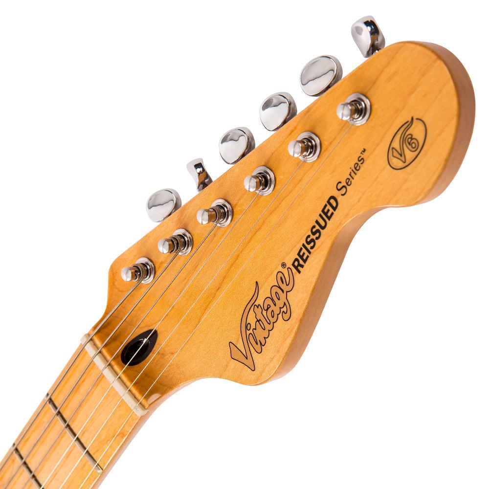 Vintage V6M ReIssued Electric Guitar ~ Natural Ash - Aron Soitin