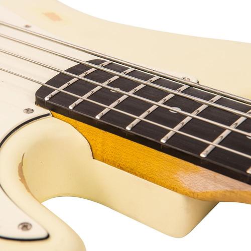 Vintage V4 ICON Bass ~ Distressed Vintage White - Aron Soitin