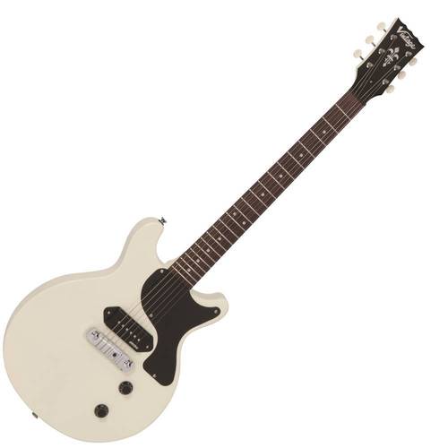 Vintage V130VW ReIssued Vintage White sähkökitara - Aron Soitin