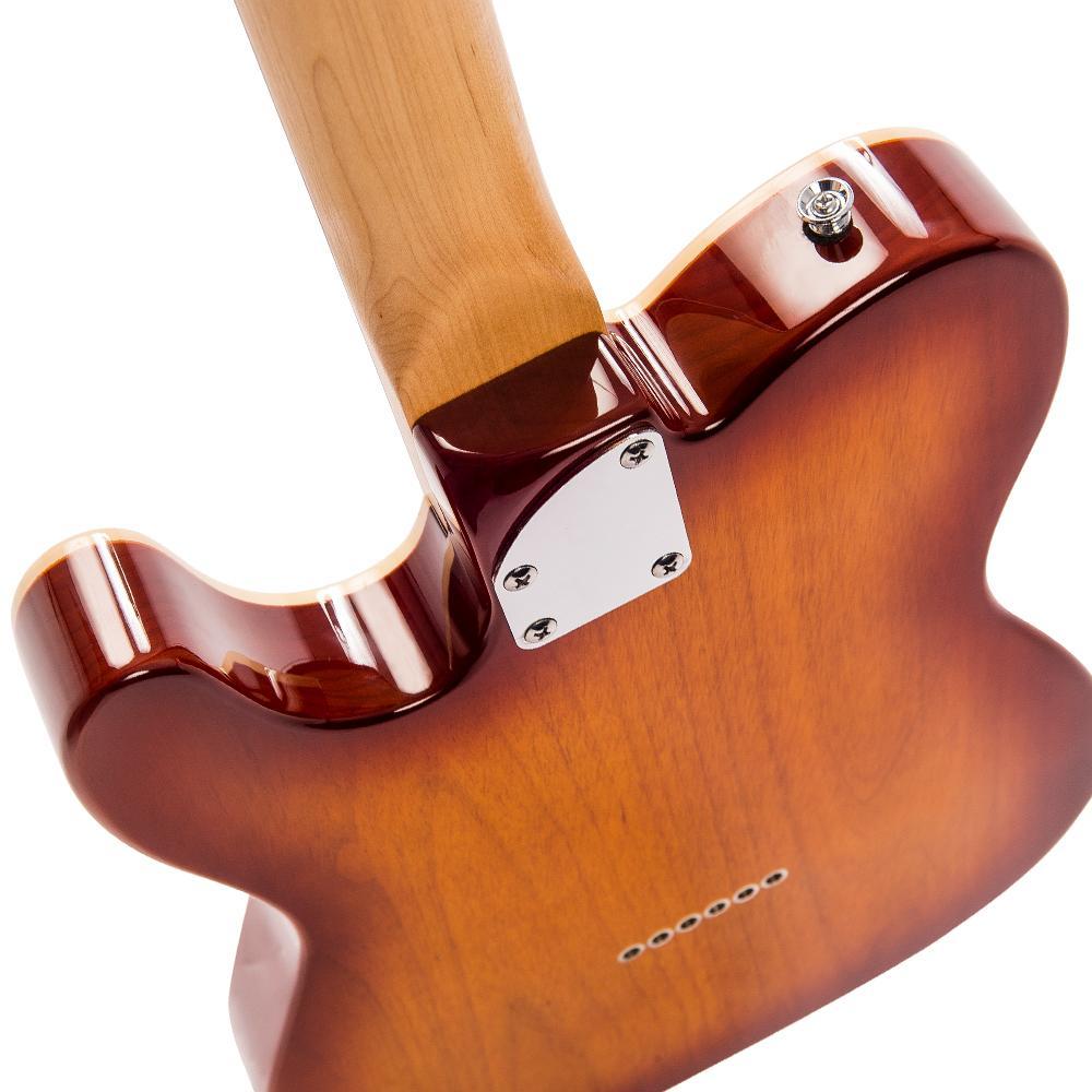 Vintage V72FTB ReIssued Custom Spec TL Electric Guitar ~ Flame Tobacco Burst - Aron Soitin