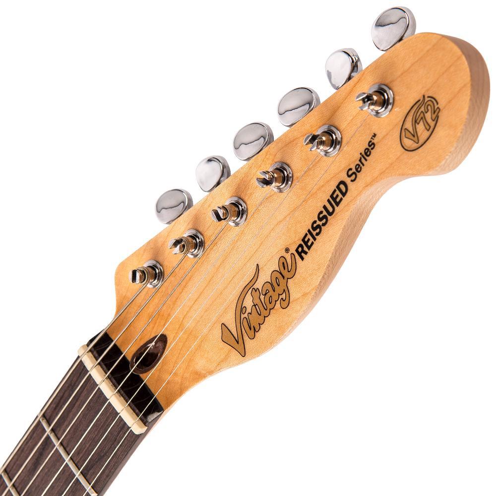 Vintage V72HFTB Custom Spec Hardtail ~ Flame Tobacco Burst - Aron Soitin
