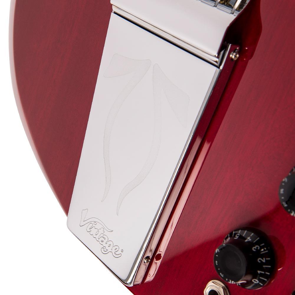 Vintage VS6V ReIssued with vintage style Vibrato ~ Cherry Red - Aron Soitin