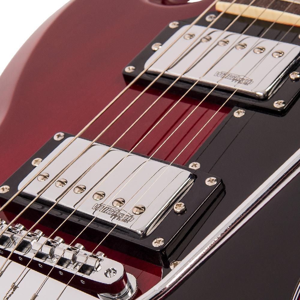 Vintage VS6V ReIssued with vintage style Vibrato ~ Cherry Red - Aron Soitin