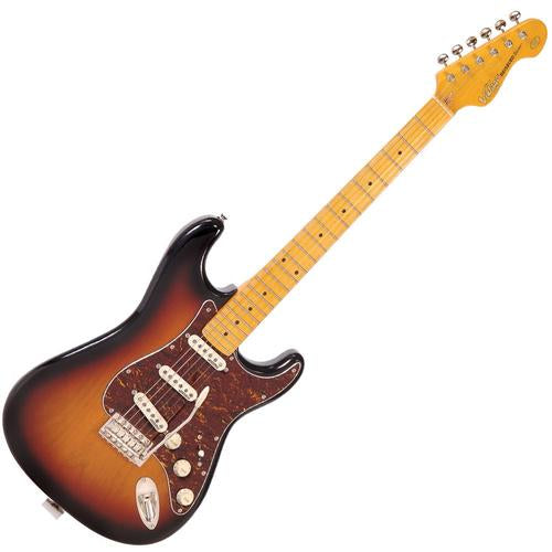 Vintage V6MSSB ReIssued Electric Guitar ~ Sunburst - Aron Soitin
