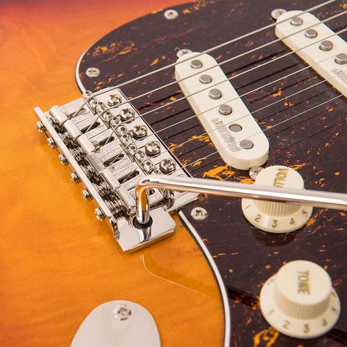 Vintage V6MSSB ReIssued Electric Guitar ~ Sunburst - Aron Soitin