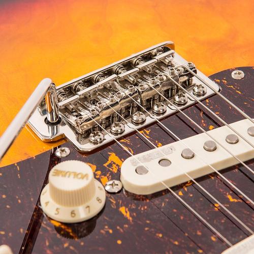 Vintage V6MSSB ReIssued Electric Guitar ~ Sunburst - Aron Soitin