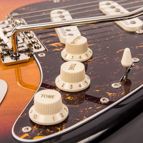 Vintage V6MSSB ReIssued Electric Guitar ~ Sunburst - Aron Soitin