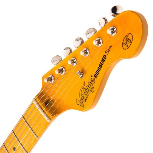 Vintage V6MSSB ReIssued Electric Guitar ~ Sunburst - Aron Soitin