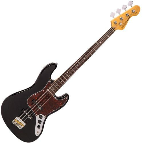 Vintage VJ74BLK ReIssued Bass ~ Gloss Black - Aron Soitin