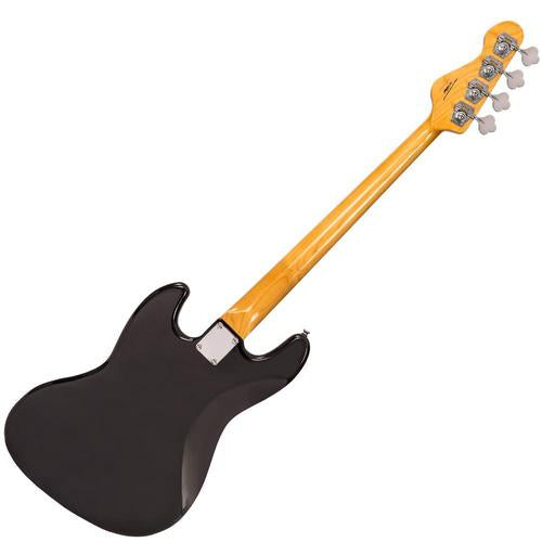 Vintage VJ74BLK ReIssued Bass ~ Gloss Black - Aron Soitin