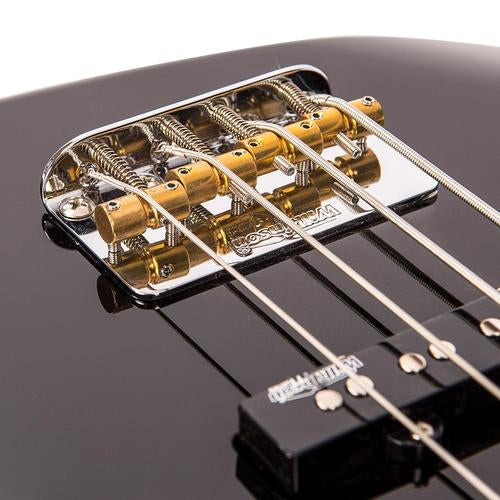 Vintage VJ74BLK ReIssued Bass ~ Gloss Black - Aron Soitin