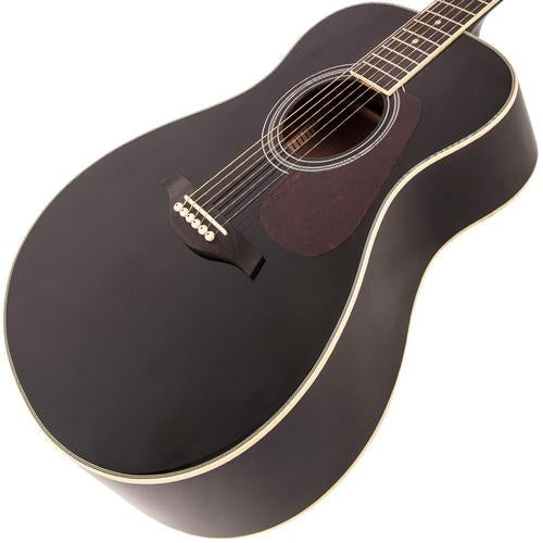 Vintage V300BK Acoustic Folk Guitar ~ Black - Aron Soitin
