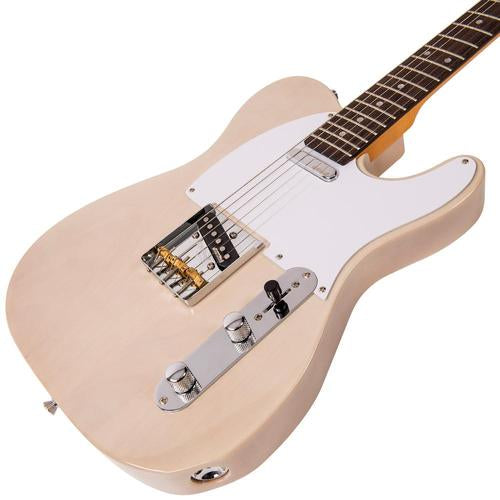 Vintage V62AB ReIssued Electric Guitar ~ Ash Blonde - Aron Soitin