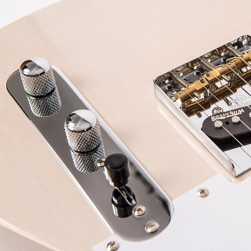 Vintage V62AB ReIssued Electric Guitar ~ Ash Blonde - Aron Soitin