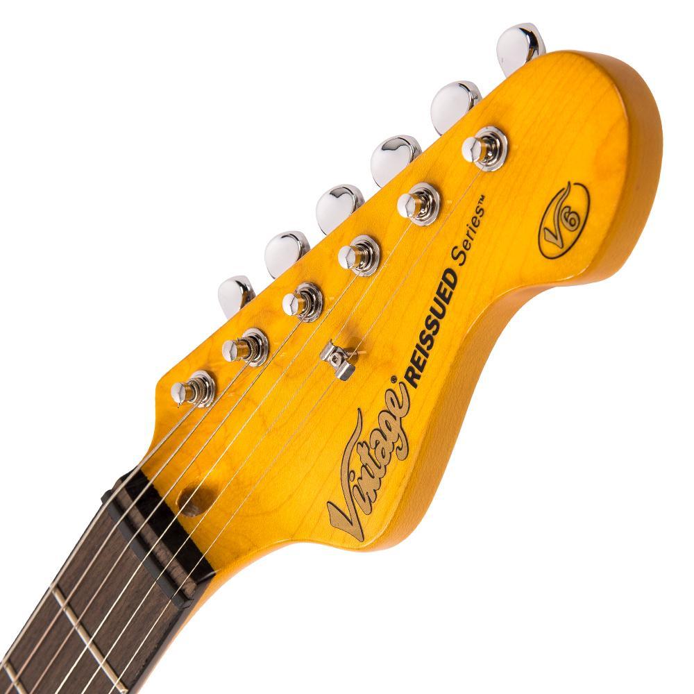 Vintage V6BB ReIssued Electric Guitar ~ Boulevard Black - Aron Soitin