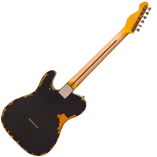 Vintage V59MRBK ICON Electric Guitar ~ Distressed Black - Aron Soitin