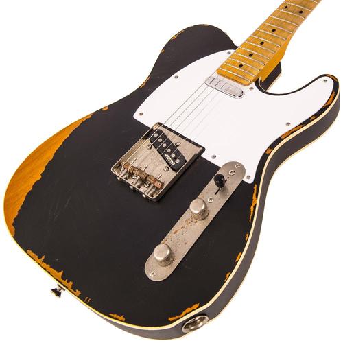 Vintage V59MRBK ICON Electric Guitar ~ Distressed Black - Aron Soitin