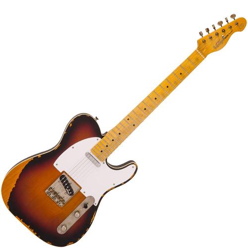 Vintage V59MRSB ICON Electric Guitar ~ Distressed Sunburst - Aron Soitin
