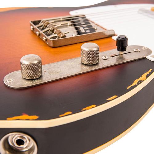 Vintage V59MRSB ICON Electric Guitar ~ Distressed Sunburst - Aron Soitin