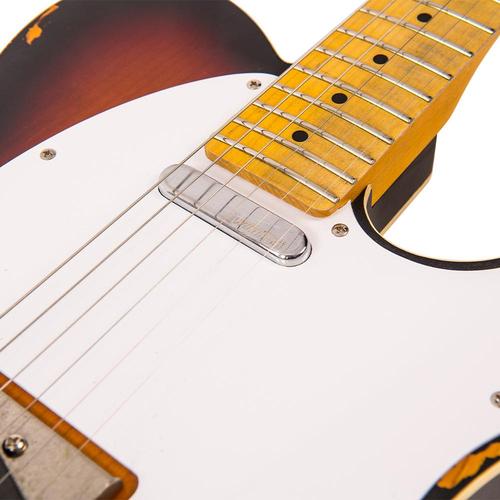 Vintage V59MRSB ICON Electric Guitar ~ Distressed Sunburst - Aron Soitin