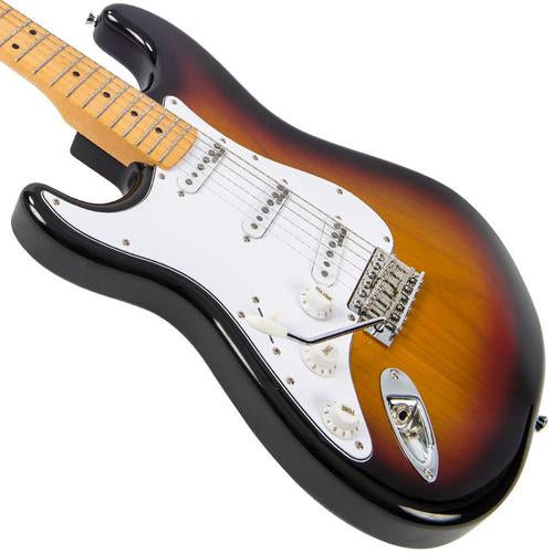 Vintage LV6MSSB Reissued Electric Guitar ~ Left Hand Sunburst - Aron Soitin
