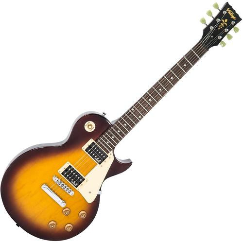 Vintage V100NBTSB ReIssued Les Paul Unbound Tobacco Sunburst sähkökitara - Aron Soitin
